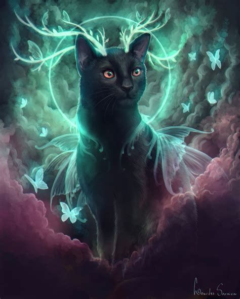 The divine essence of the mystical kitten witch ensemble